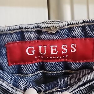 Guess denim Jean 👖 ripped holes in EUC sz 28 in EUC